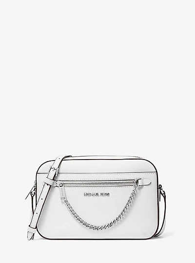 Jet Set Large Saffiano Leather Crossbody Bag