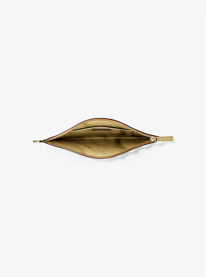 Jet Set Large Signature Logo Wristlet