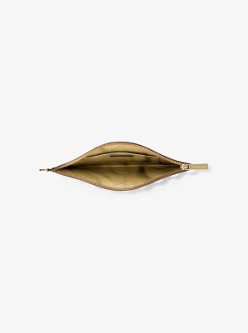 Jet Set Large Signature Logo Wristlet