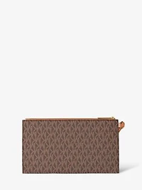 Jet Set Large Signature Logo Wristlet