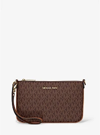 Jet Set Small Signature Logo Convertible Wristlet
