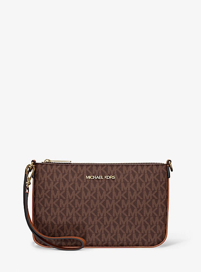 Jet Set Small Signature Logo Convertible Wristlet