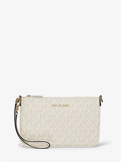 Jet Set Small Signature Logo Convertible Wristlet
