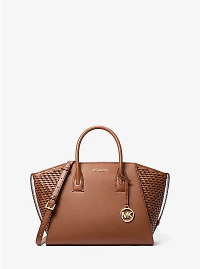 Avril Large Woven Satchel