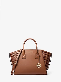 Avril Large Woven Satchel