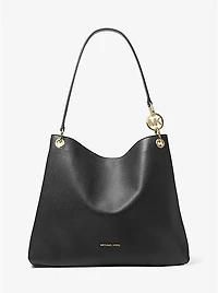 Christina Large Pebbled Leather Shoulder Bag
