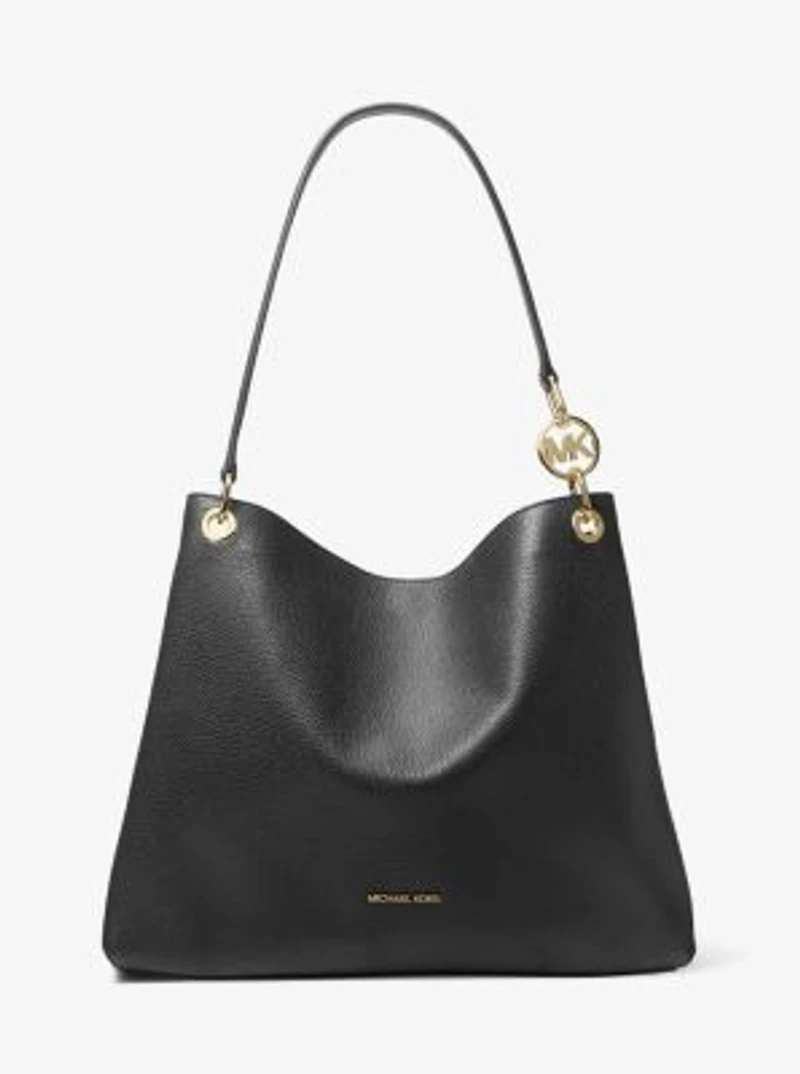 Christina Large Pebbled Leather Shoulder Bag