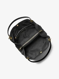 Christina Large Pebbled Leather Shoulder Bag