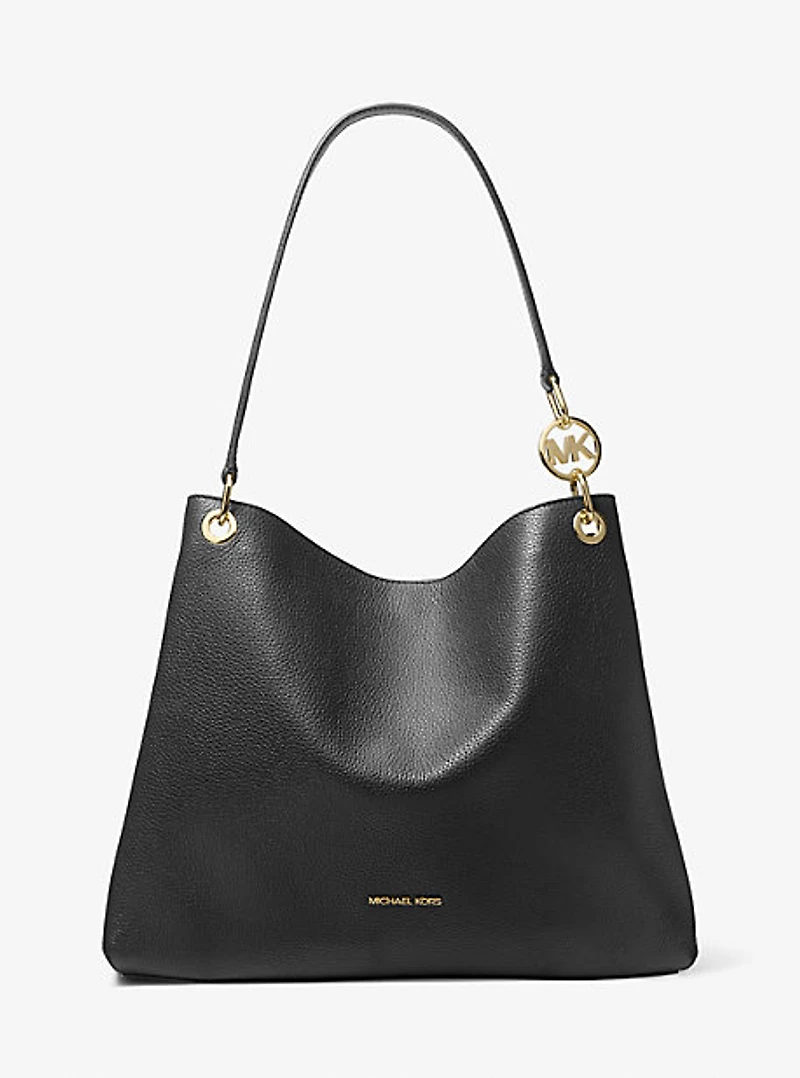 Christina Large Pebbled Leather Shoulder Bag