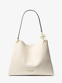 Christina Large Pebbled Leather Shoulder Bag