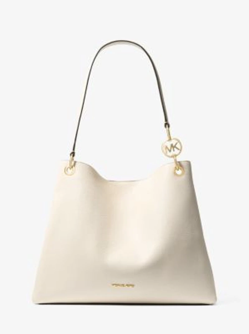 Christina Large Pebbled Leather Shoulder Bag