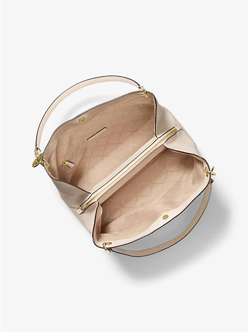 Christina Large Pebbled Leather Shoulder Bag