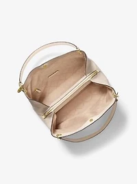 Christina Large Pebbled Leather Shoulder Bag