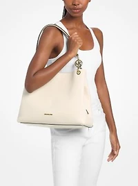 Christina Large Pebbled Leather Shoulder Bag