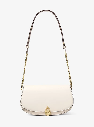 Mila Medium Leather Messenger Bag