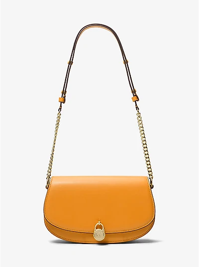 Mila Medium Leather Messenger Bag