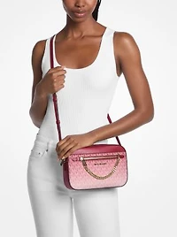 Jet Set Large OmbrÃ© Signature Logo Crossbody Bag