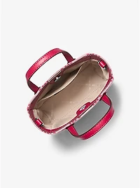 Vincent Extra-Small Logo Jacquard Convertible Tote Bag With Card Case