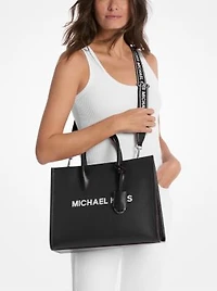 Mirella Medium Pebbled Leather Tote Bag