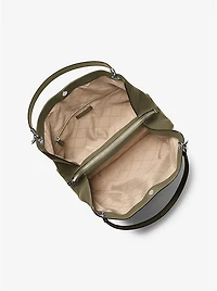 Christina Large Pebbled Leather Shoulder Bag