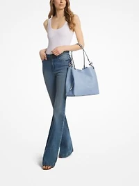 Christina Large Pebbled Leather Shoulder Bag
