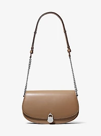 Mila Medium Leather Messenger Bag