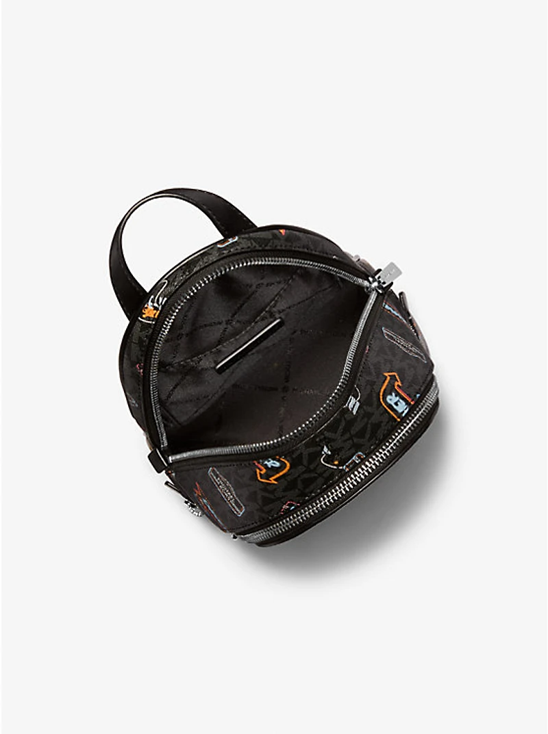 Rhea Extra-Small Printed Signature Logo Backpack
