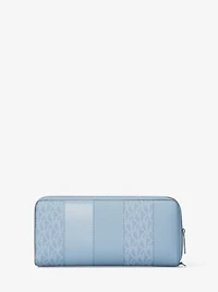 Jet Set Large Studded Patchwork and Signature Logo Continental Wallet