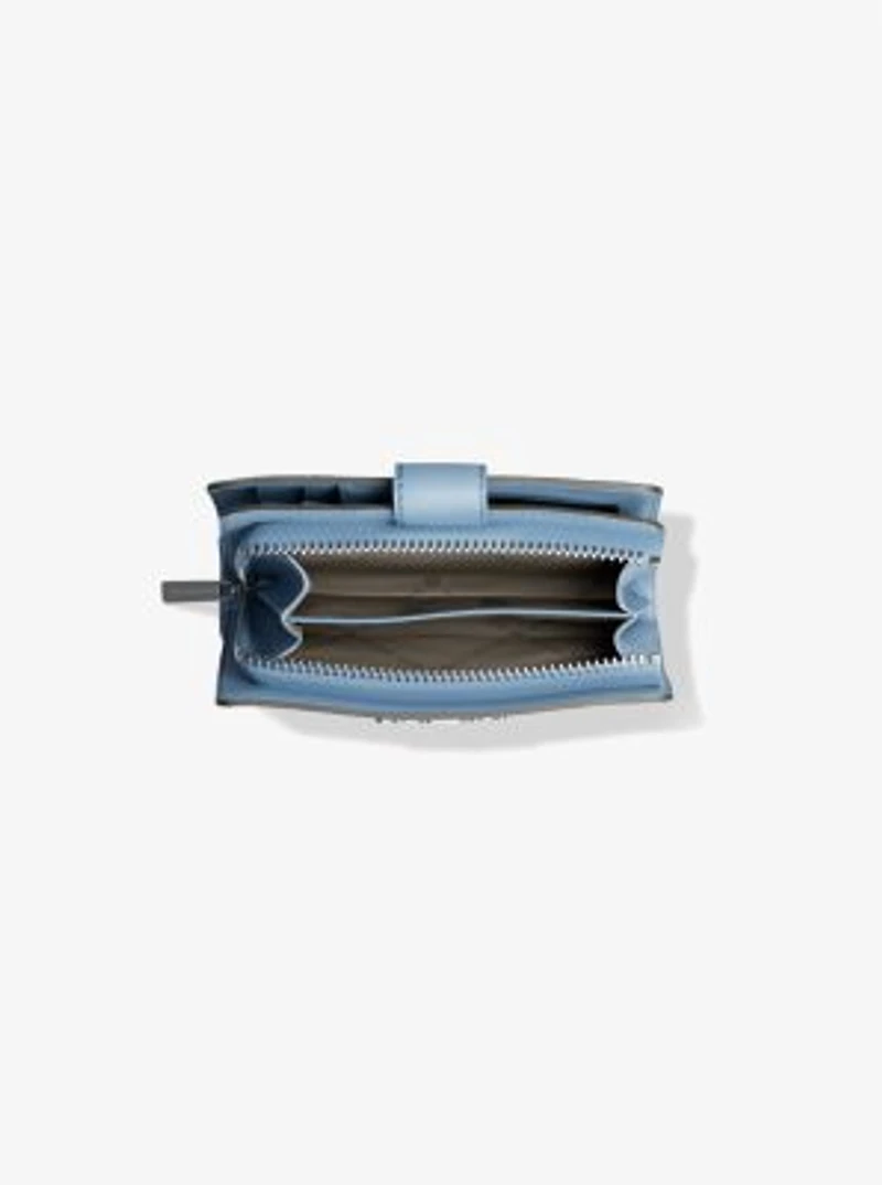 Jet Set Printed Signature Logo Bi-Fold Wallet