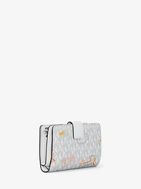 Jet Set Printed Signature Logo Bi-Fold Wallet
