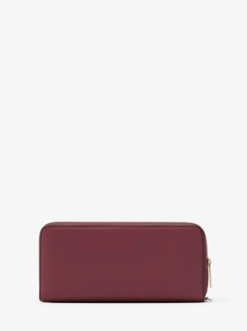 Jet Set Travel Large Pebbled Leather Wristlet