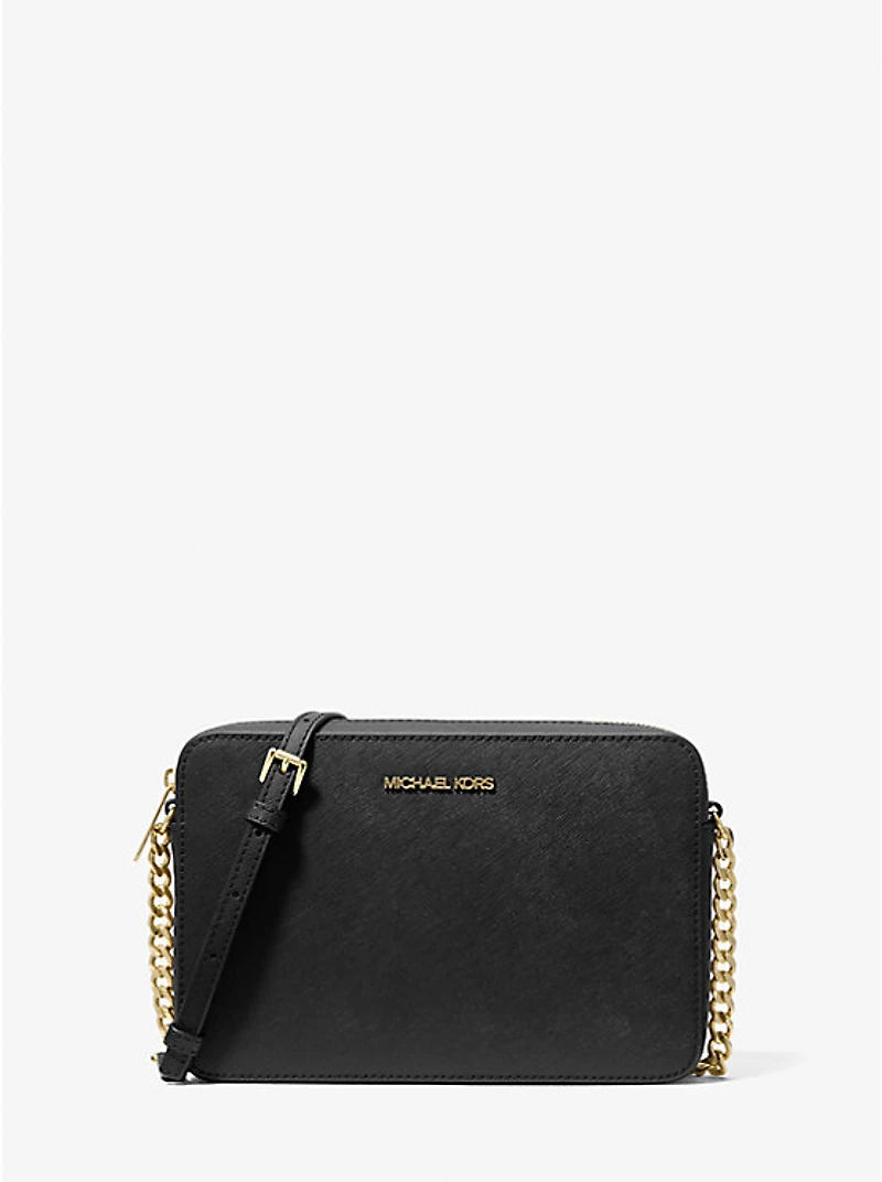 Jet Set Large Saffiano Leather Crossbody Bag