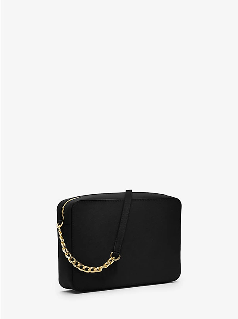 Jet Set Large Saffiano Leather Crossbody Bag