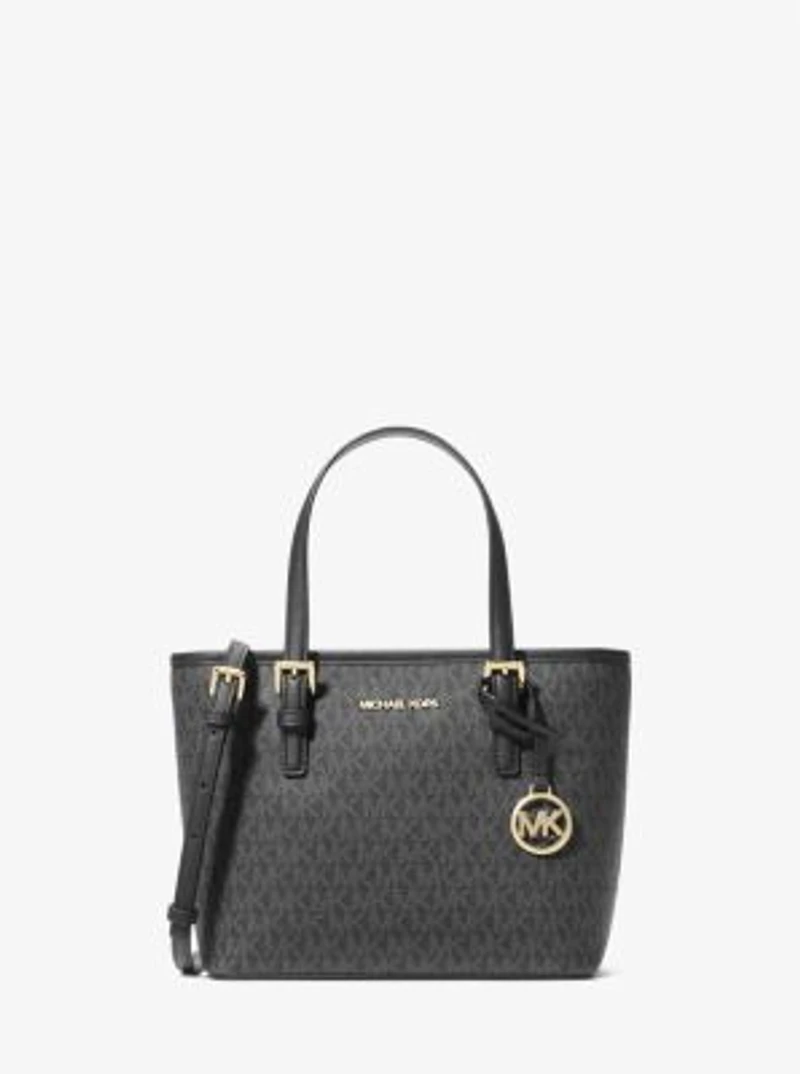 Jet Set Travel Extra-Small Logo Top-Zip Tote Bag