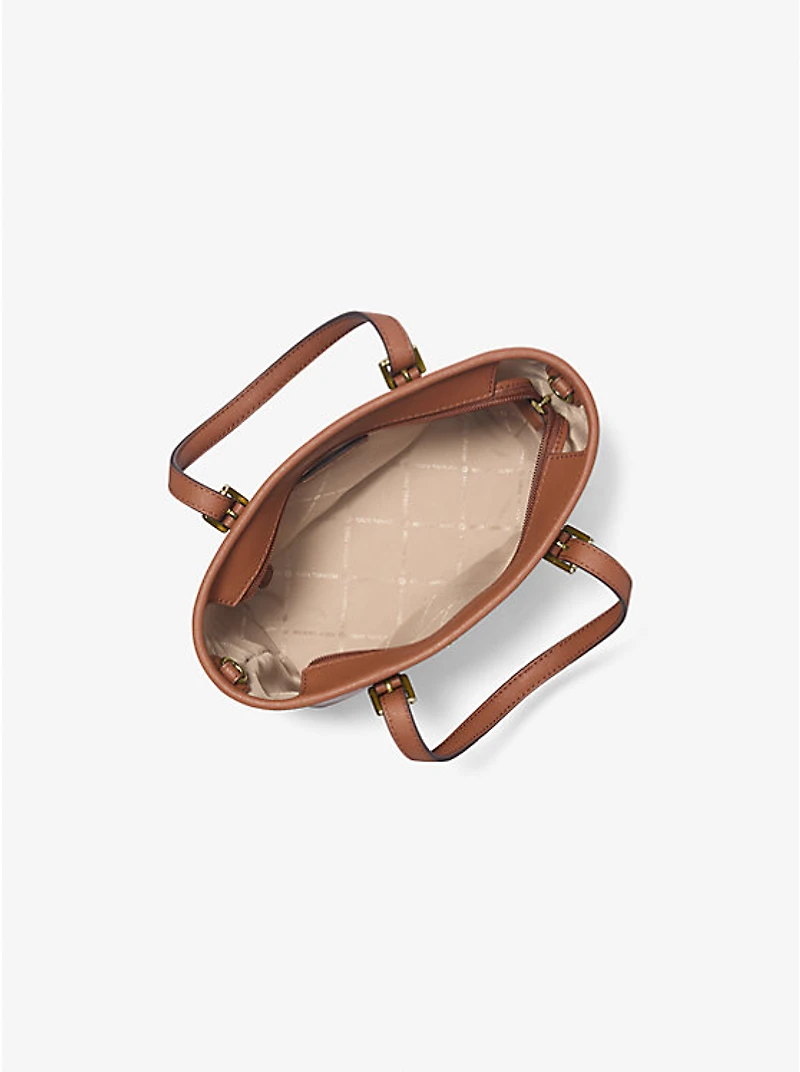 Jet Set Travel Extra-Small Saffiano Leather Top-Zip Tote Bag