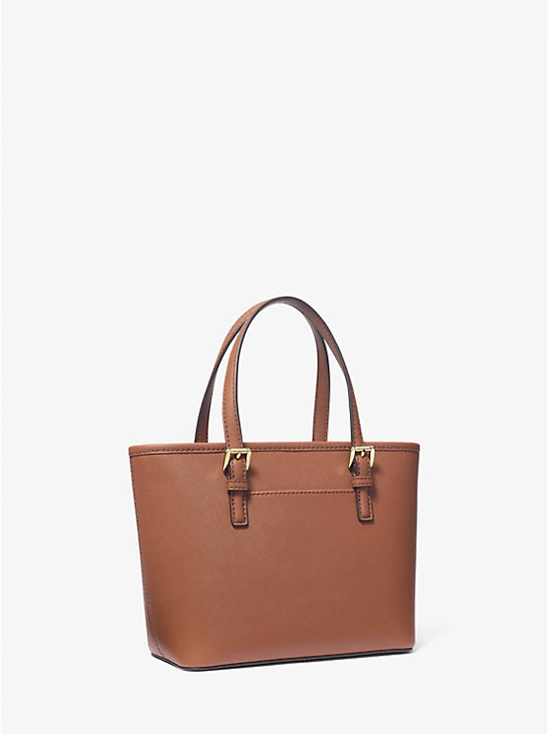 Jet Set Travel Extra-Small Saffiano Leather Top-Zip Tote Bag