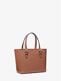 Jet Set Travel Extra-Small Saffiano Leather Top-Zip Tote Bag