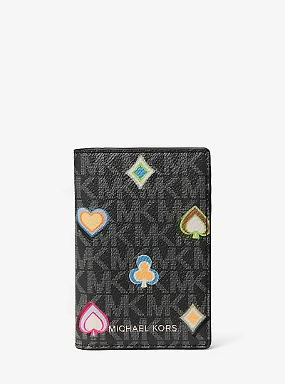 Cooper Printed Signature Logo Folding Card Case