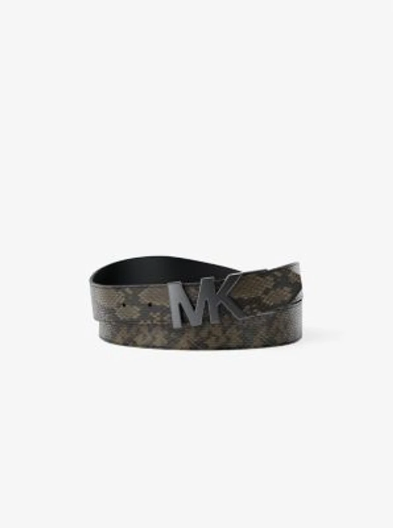 Reversible Snake Embossed Belt