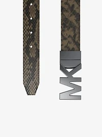 Reversible Snake Embossed Belt