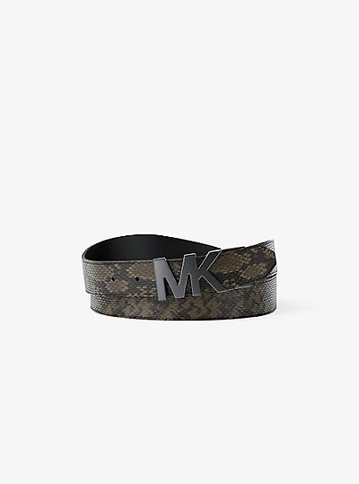 Reversible Snake Embossed Belt