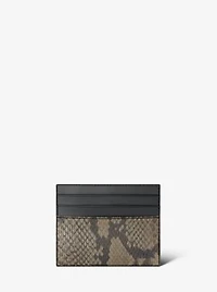Cyrus Snake Embossed Tall Card Case