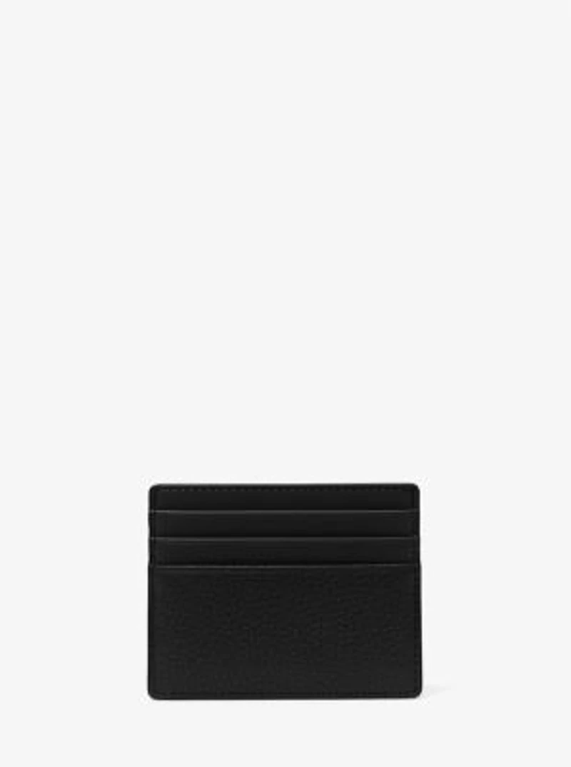 Cooper Pebbled Leather Tall Card Case