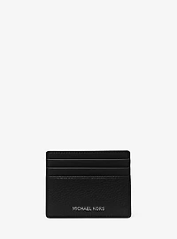 Cooper Pebbled Leather Tall Card Case