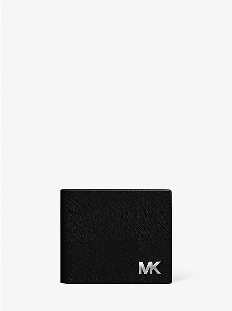 Cooper Saffiano Leather Billfold Wallet With Passcase