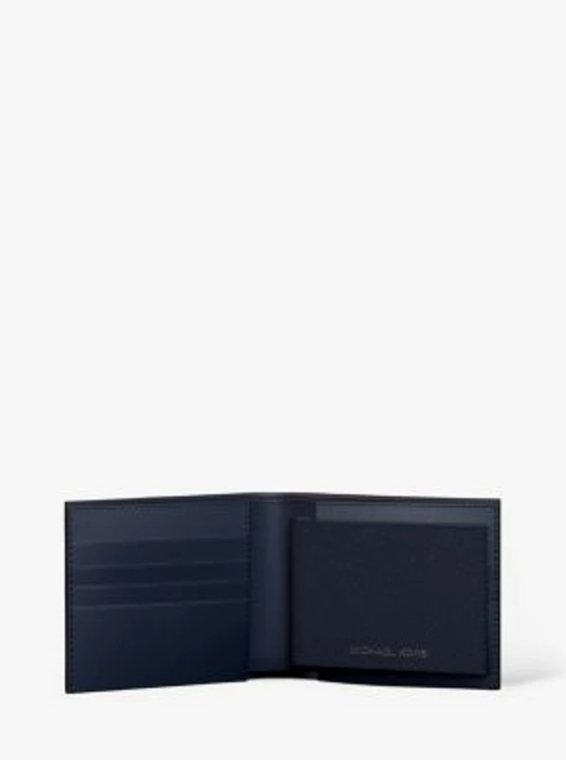 Cooper Saffiano Leather Billfold Wallet With Passcase