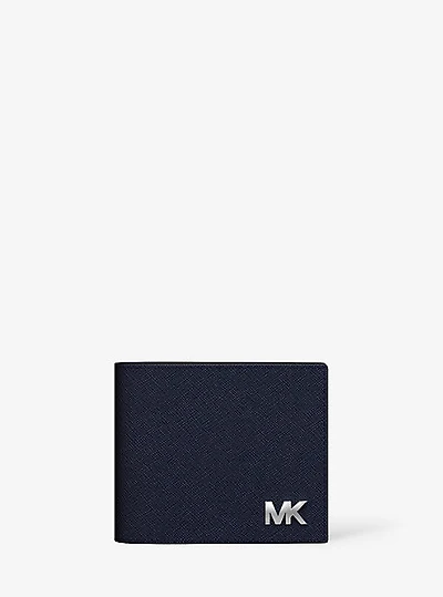 Cooper Saffiano Leather Billfold Wallet With Passcase