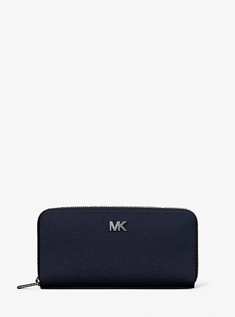 Cooper Saffiano Leather Zip-Around Wallet