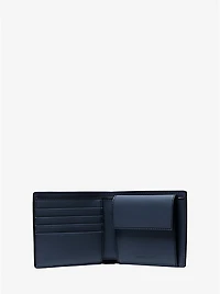 Cooper Pebbled Leather Billfold Wallet With Coin Pouch