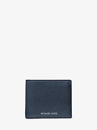 Cooper Pebbled Leather Billfold Wallet With Coin Pouch